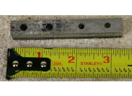 Air america  rail bar with set screw holes, bad shape, see pics