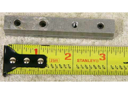 Air america rail bar with set screw holes, used decent shape