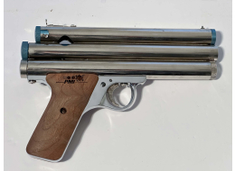 Amazing polished Nickel Factory PG with Matte Wood PMI Walnut grips