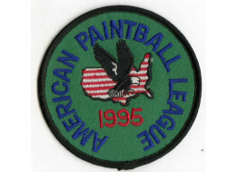 American Paintball League patch, new, minor dirt from storage