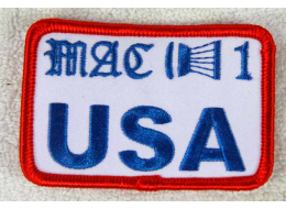 Mac-1 Patch, 3”x2” brand new straight from Tim McMurray at Mac-1. Iron on back