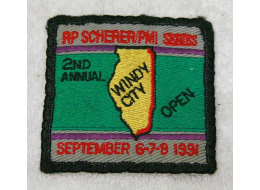 Chicago Windy city open 1991 patch, used decent shape