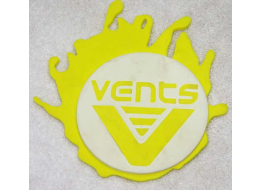 Vents coaster white, some scuffing