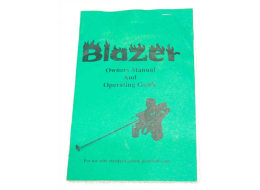 Palmers Blazer Manual, 2k.Used shape