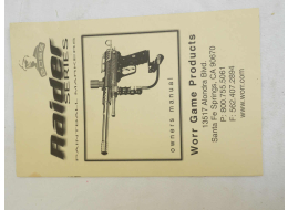 WGP Raider Manual, used good shape