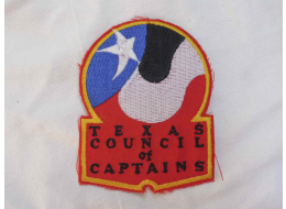 Texas Council of Captains patch, unused some fraying