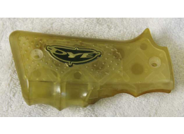 bad shape dye sticky grips, used, hard and yellow, were clear