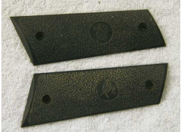 Blowback PMI piranha 45 grip panels in hard plastic, used dirty shape