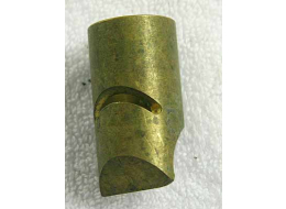 NOS direct feed neck in brass for nelson 007 nelspot. Fits 1inch od bodies and OD of neck is 1 inch