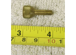Brass pump arm screws, 10x32, NOS knurled, wintec or Outlaw