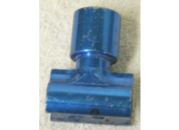 used bad shape light blue boss vert feed, 1.75 inch spacing