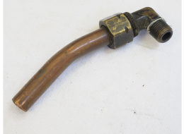 68 Carbine brass / copper vertical adapter air line with fitting, used