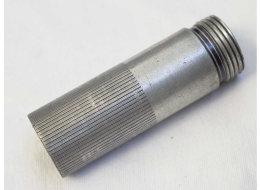 Stock polished finish VM brass barrel sleeve / nut, used shape