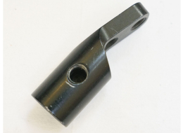 angled duckbill, inlets on both sides, includes 1/8npt plug, good shape