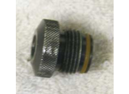 male asa to female 1/8th npt, round knurled top used decent shape with wrench marks