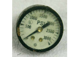 old school UL 3K psi gauge, used bad shape