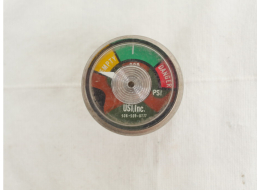 USI Co2 Gauge, early 90s, for display only, decent shape, yellow
