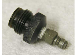 male asa to female 1/8th inch npt adaptor in used shape with male qd fitting