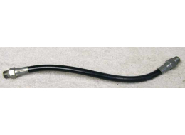 Old 9.25” black plastic hose, 2500psi rated would not recommend over 800 psi, used good shape