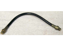 Old 10.25” black plastic hose, 2500psi rated would not recommend over 800 psi, good shape, has bend in it