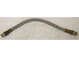 8.75” steel braided hose with brass ends in used decent shape