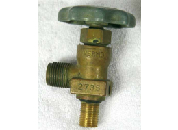 Used shape Thermo valve, no burst disk assembly, ding on nut threads