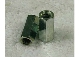Zinc plated brass Autococker or automag grip frame hex nut for stock wgp and agd frames. Takes stock 8x32 screws.