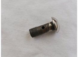 Pre 2k front block screw, chrome head, steel back, rusted, used