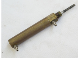 Brass Autococker ram with gunk on threads, untested