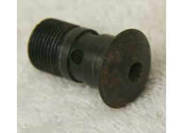 bad shape rusty black steel 2k front block screw, no oring