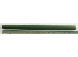 Rapide 13.875 inch alligator taso barrel, .690 id green, used, has area cut from begining, see pictures