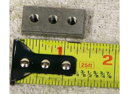 stainless rail mount, short good shape, uses set screw