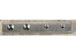 Air america rail bar with set screw holes, good shape