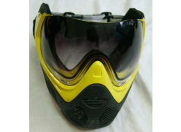 Sly Profit mask in highliter yellow and grey (dark grey plastic). Great shape