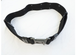 Black belt with plastic buckle