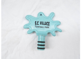 SC Village Paintball Park Ball XL barrel plug, old school