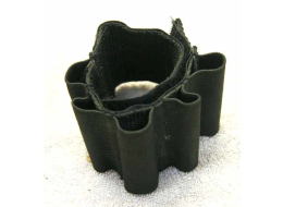 Black 12 gram or tube wrist band, used good shape, elastic holds its shape