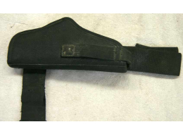 heavy duty holster, used with belt clip and leg strap, used shape