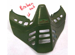 green snapper bottom, used bad shape, one of mask connectors is broken off