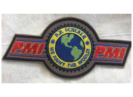 PMI R.P. Scherer, “We Paint the World” patch, new shape