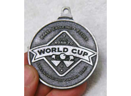 Silver (cast metal) Brass eagle road to world cup metal
