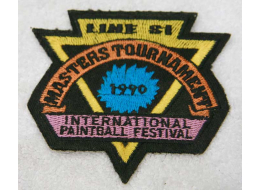 1990 Line Si Master tournament international paintball festival patch, used good shape.
