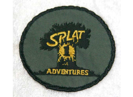 Splat 1 Adventures Patch, used, was sewn on