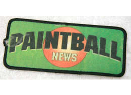 Paintball News patch, printed, with rip