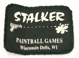 Stalker Paintball Games patch, used