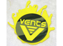 Vents coaster, camo and yellow, great shape