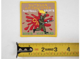 Outdoor Adventures Paintball Sports Patch