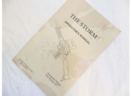 Stom semi automatic operators manual, old and stained shape, mid 90s