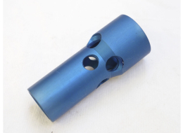 Light Blue 1 inch Muzzle Break, Taso or Palmers style.