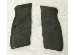 CZ-75 hogue grips turned to panels, used cut